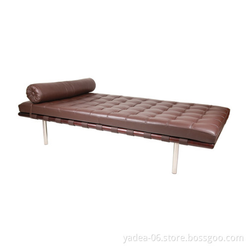 Mies van der Rohe aniline Leather Barcelona DayBed Replica